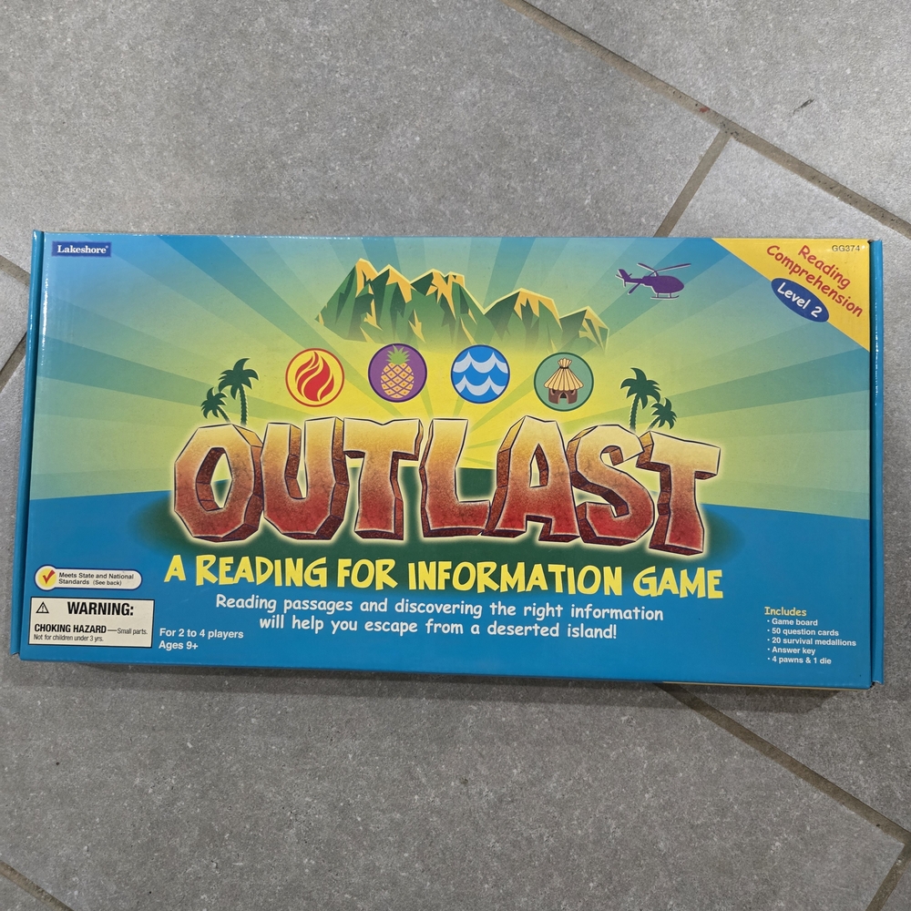 Lakeshore‎ Outlast Reading Game